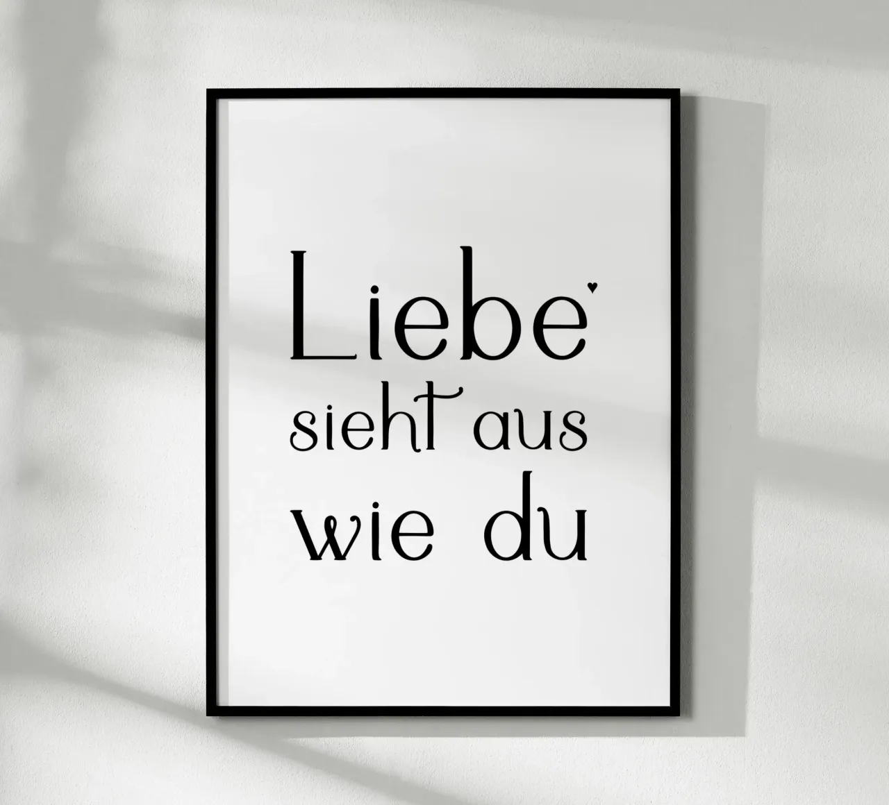 Liebe sieht aus wie du poster de typolover