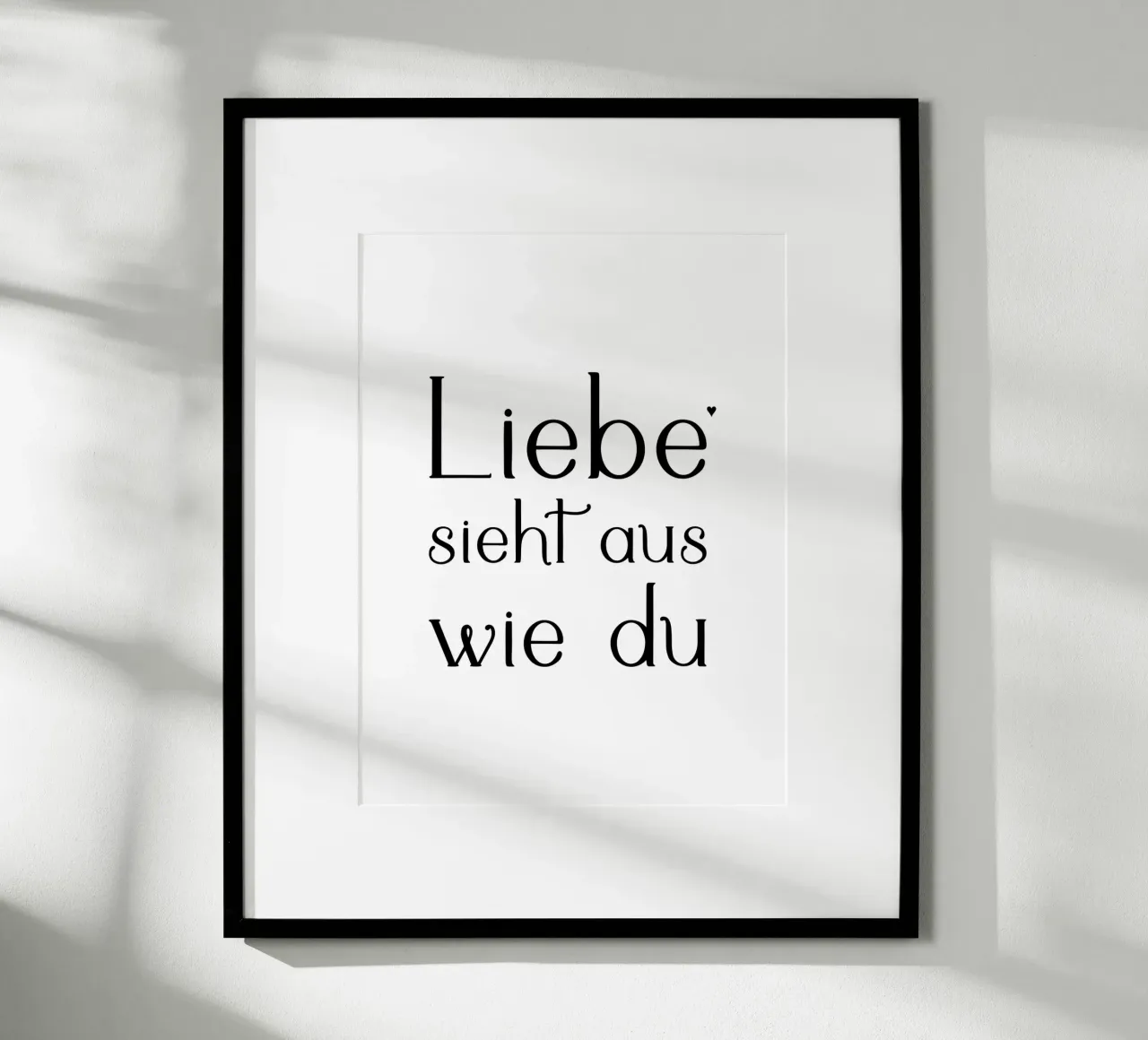 Liebe sieht aus wie du poster de typolover