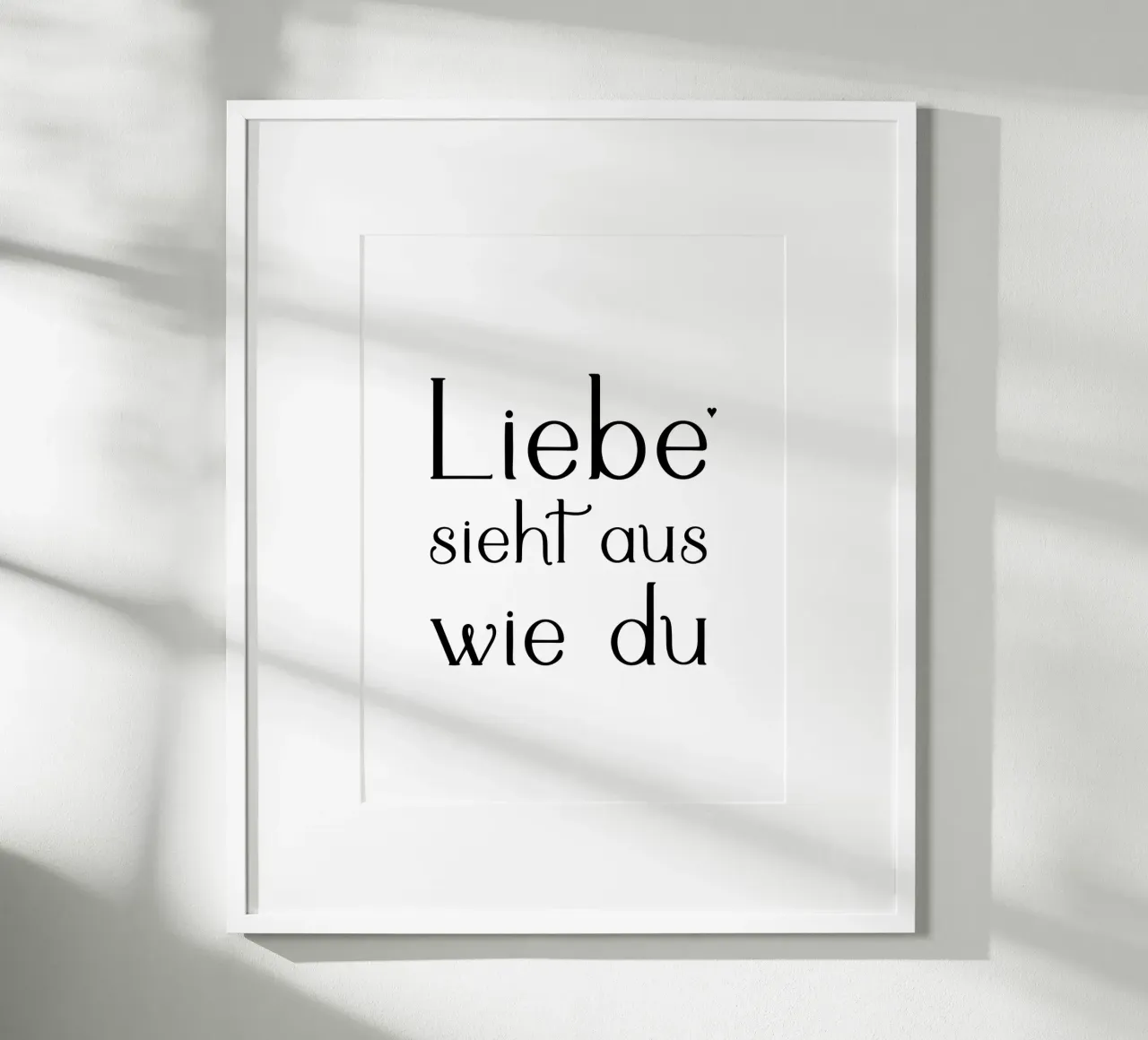 Liebe sieht aus wie du poster de typolover