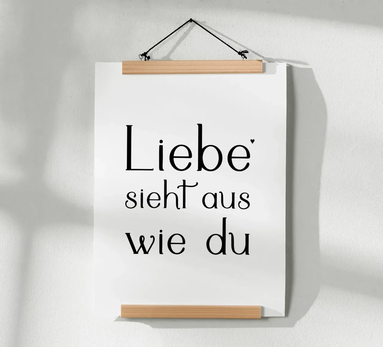 Liebe sieht aus wie du poster de typolover