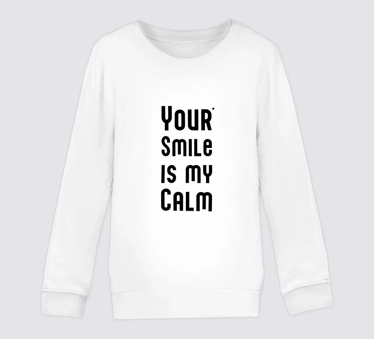 Your smile is my calm felpa bambino da typolover