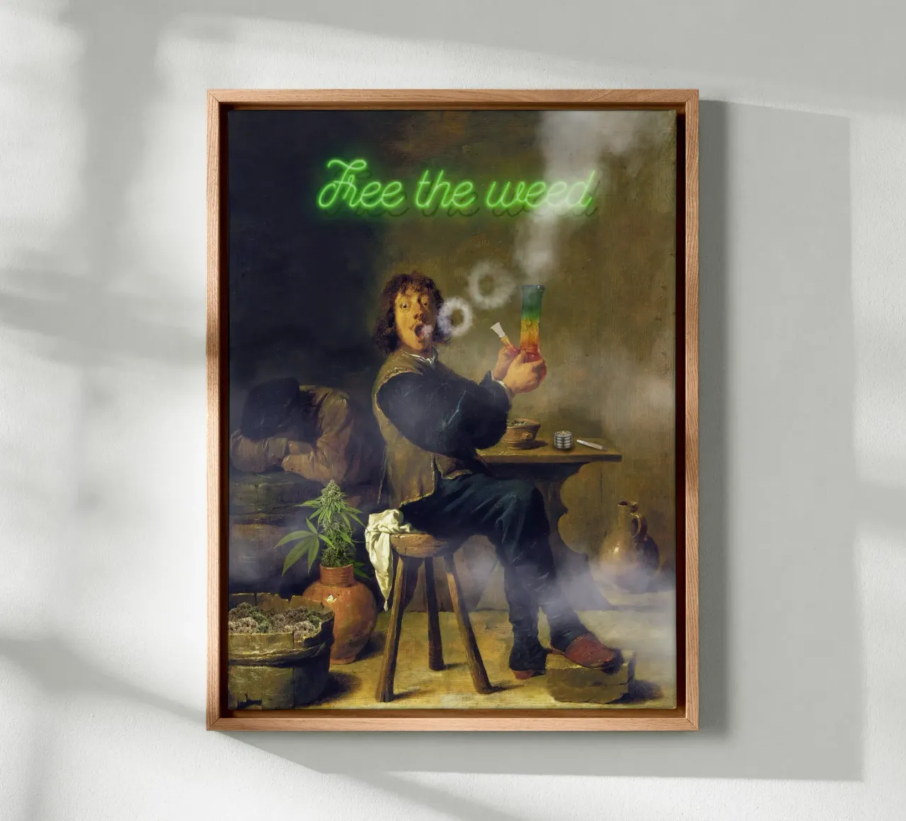 Free the weed tela con Cornice a cassetta da Dikhotomy