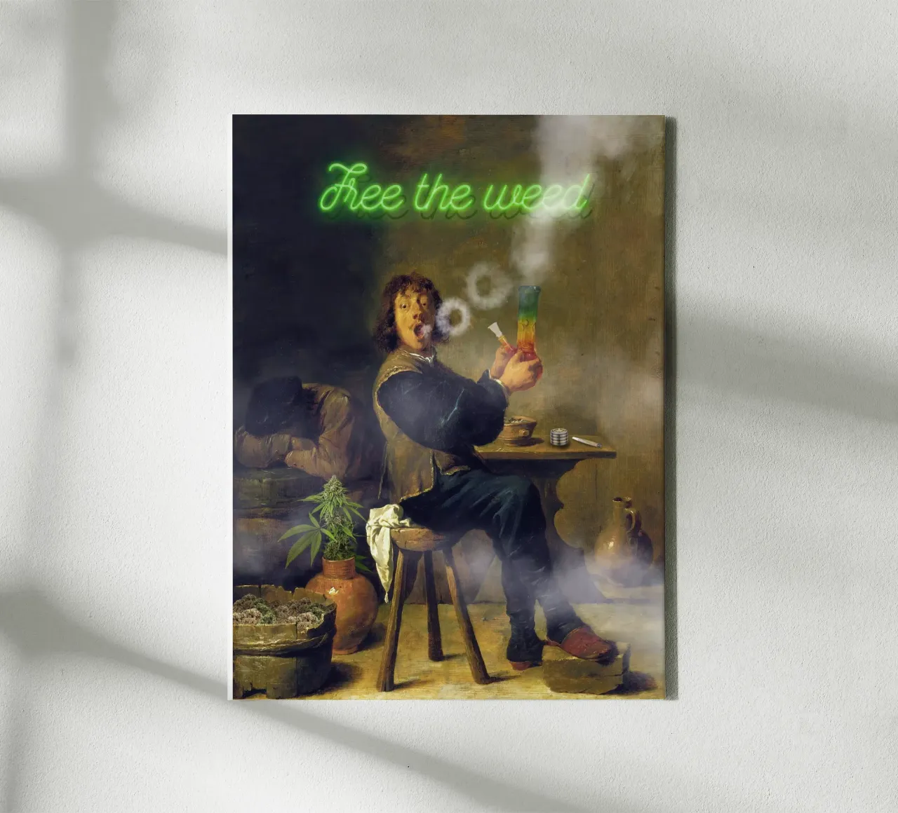 Free the weed tela con Cornice a cassetta da Dikhotomy