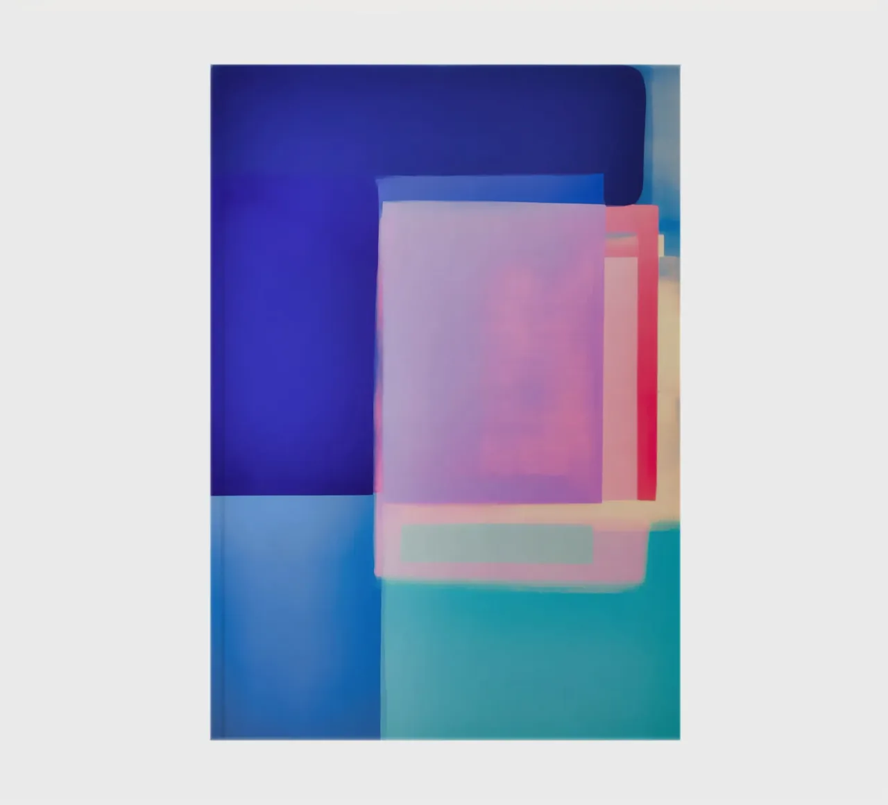 Maritime dawn | Mediterranean colour fields on canvas notebook by Autofocus