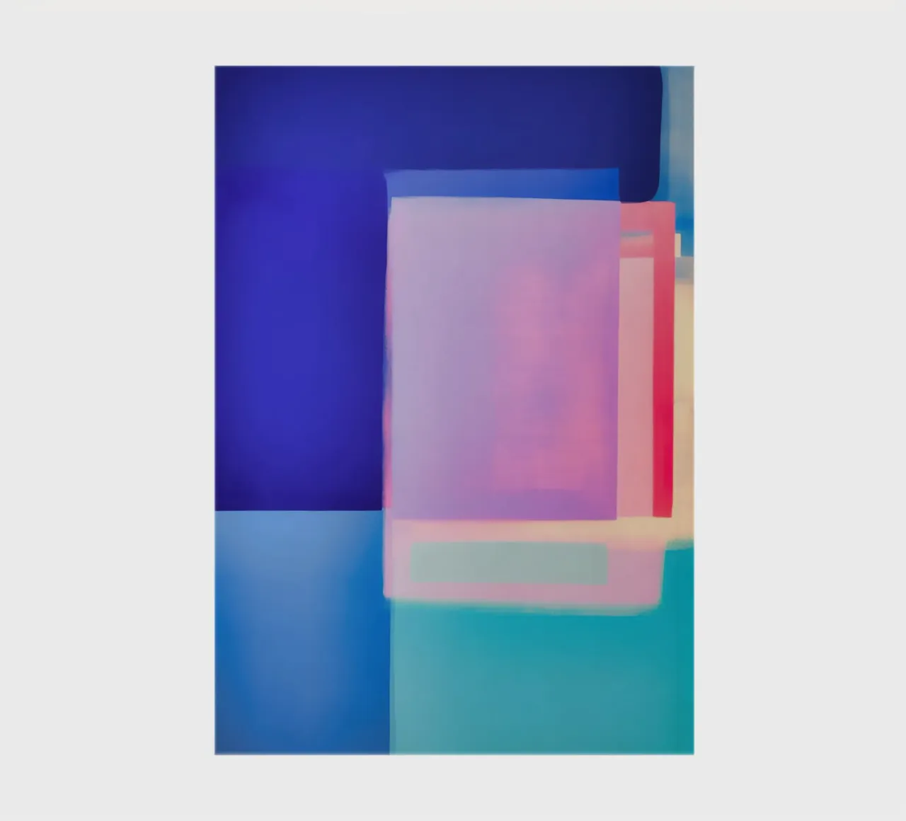 Maritime dawn | Mediterranean colour fields on canvas notebook by Autofocus