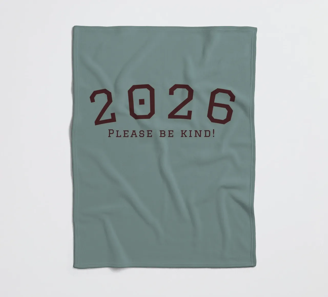 2026 Please Be Kind coperta in pile da DesigndN