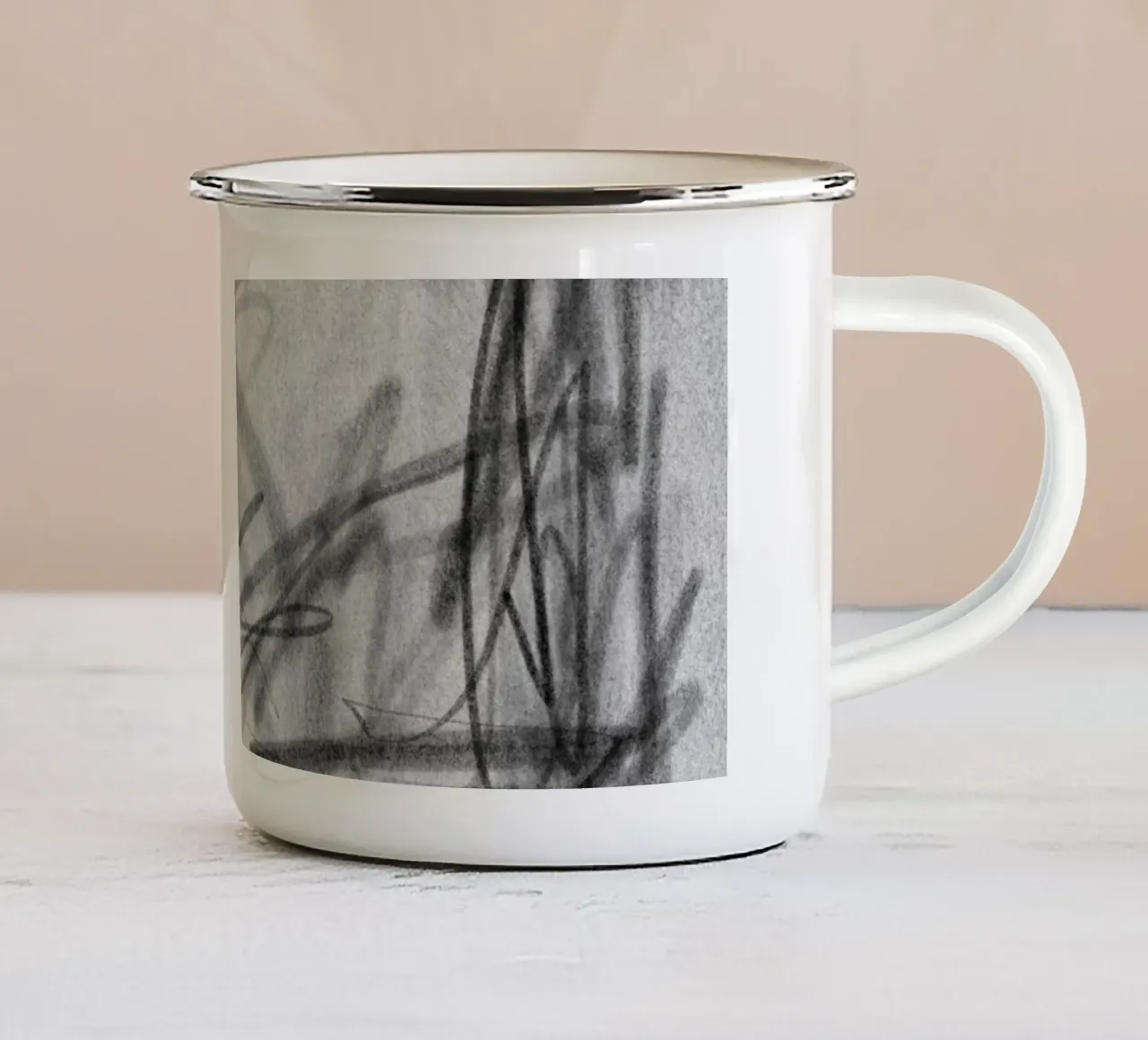 Pericoloso tazza in smalto da Studio B