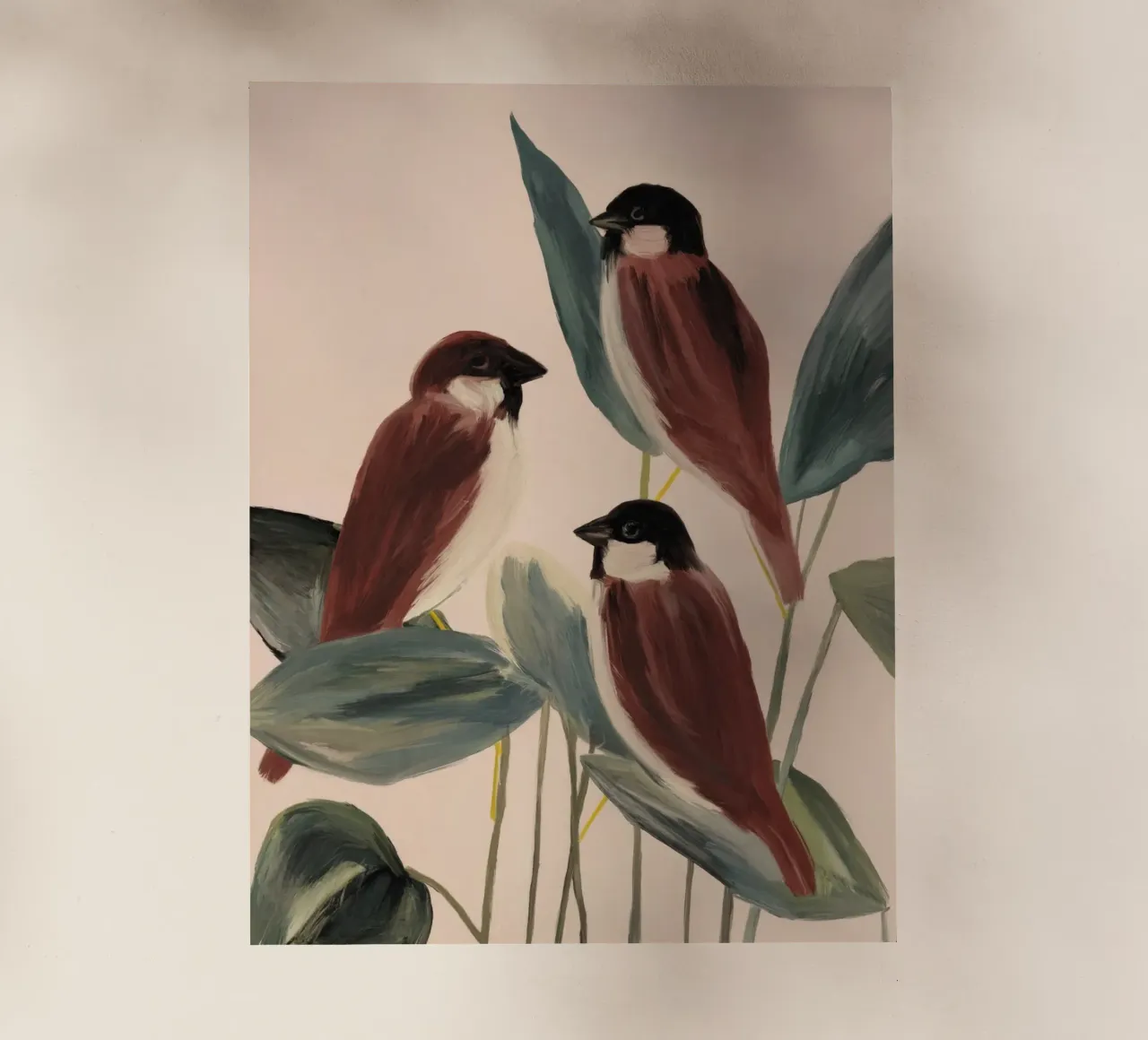 Three Sparrows pellicola backlit da M.A.Z.U.N.