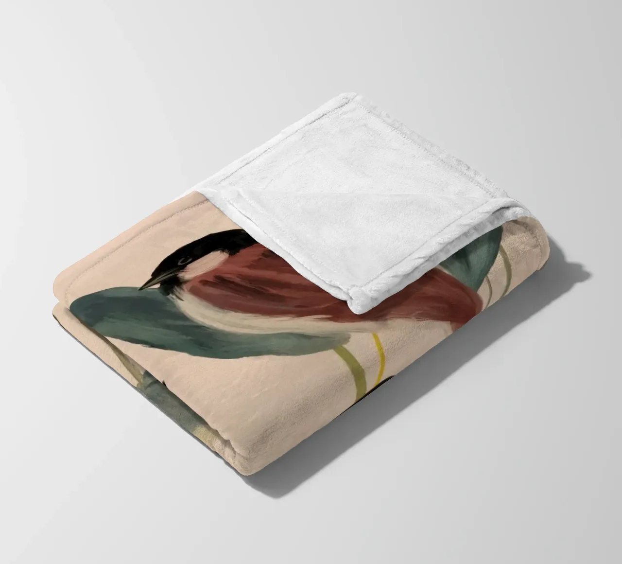 Three Sparrows fleecedeken van M.A.Z.U.N.