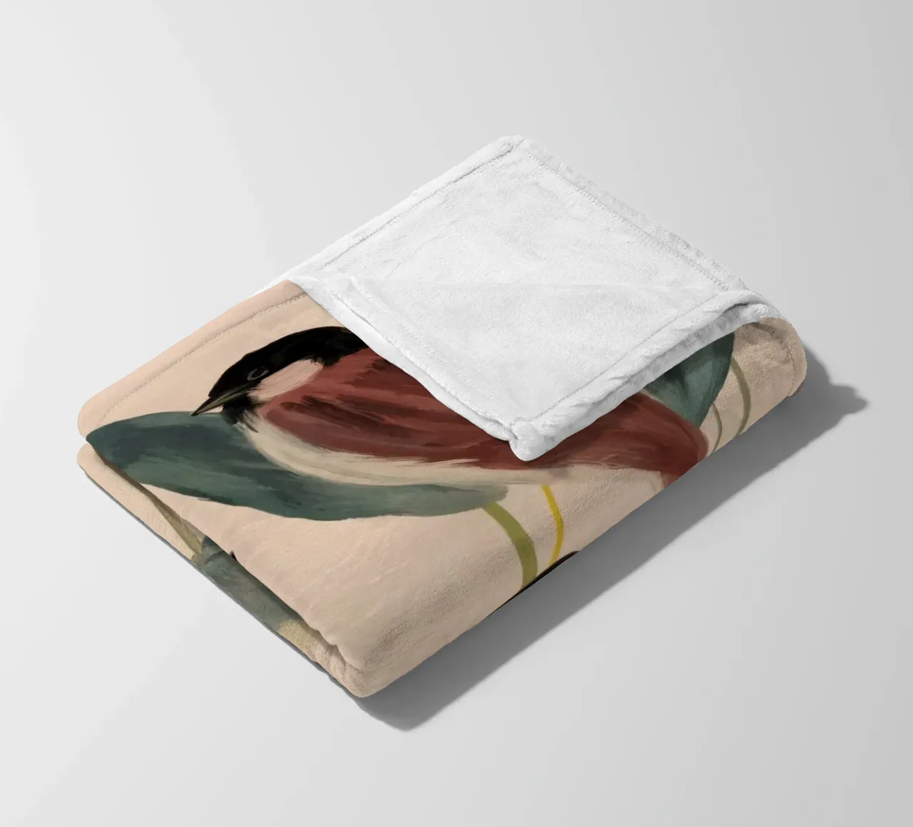 Three Sparrows fleecedeken van M.A.Z.U.N.