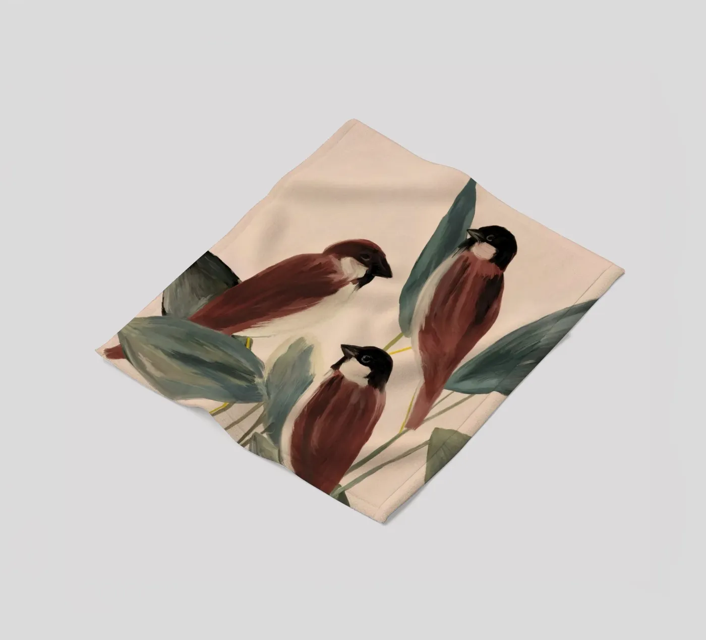 Three Sparrows coperta in pile da M.A.Z.U.N.