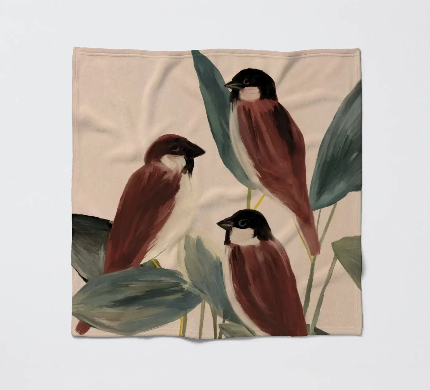 Three Sparrows coperta in pile da M.A.Z.U.N.