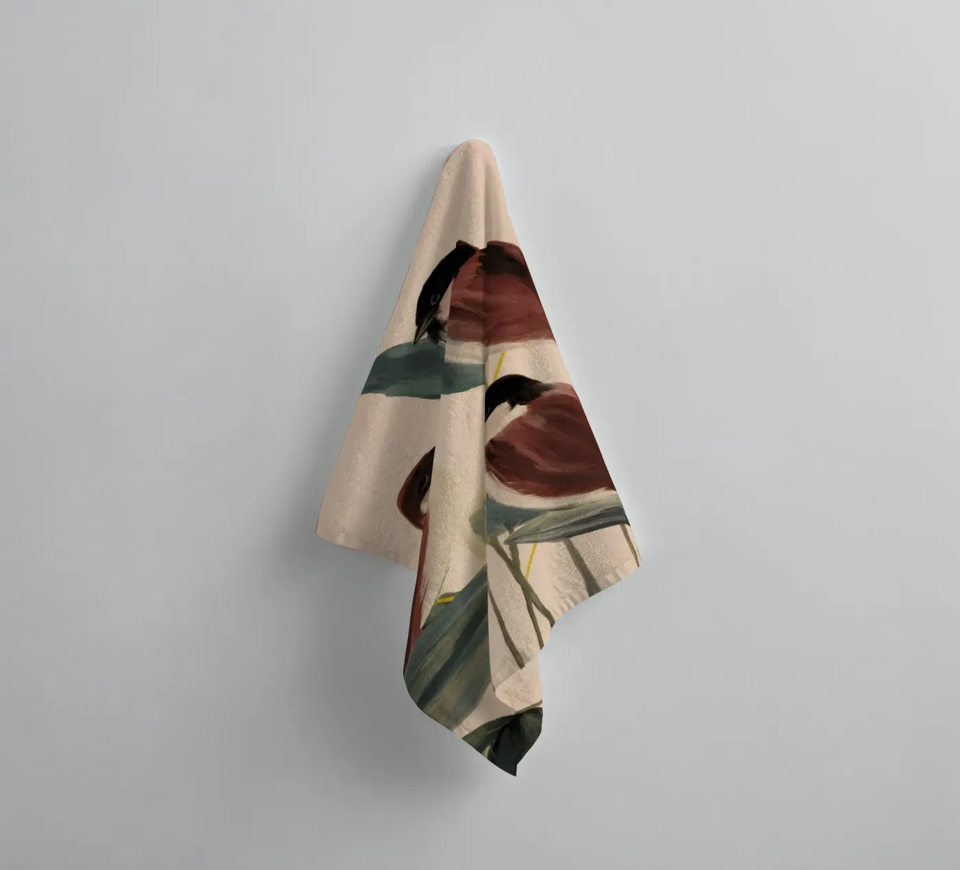 Three Sparrows badhanddoek van M.A.Z.U.N.