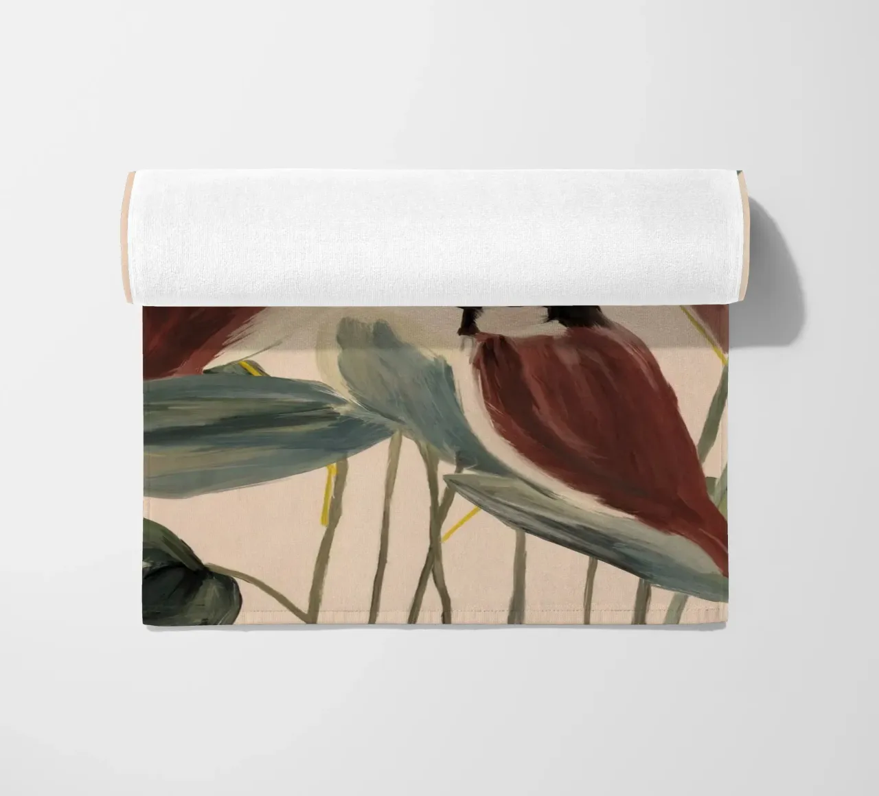 Drie mussen strandhanddoek van M.A.Z.U.N.