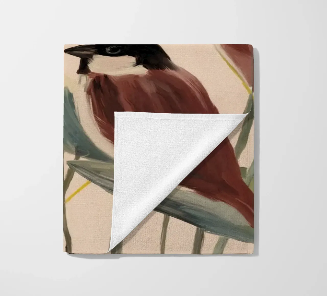 Drie mussen strandhanddoek van M.A.Z.U.N.