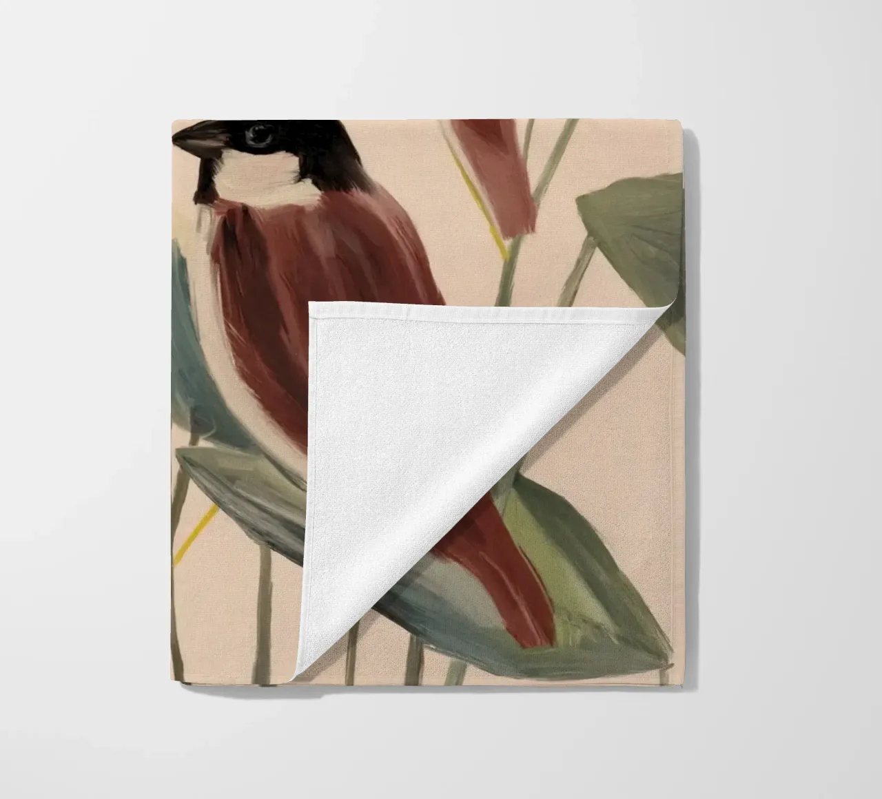 Drie mussen strandhanddoek van M.A.Z.U.N.