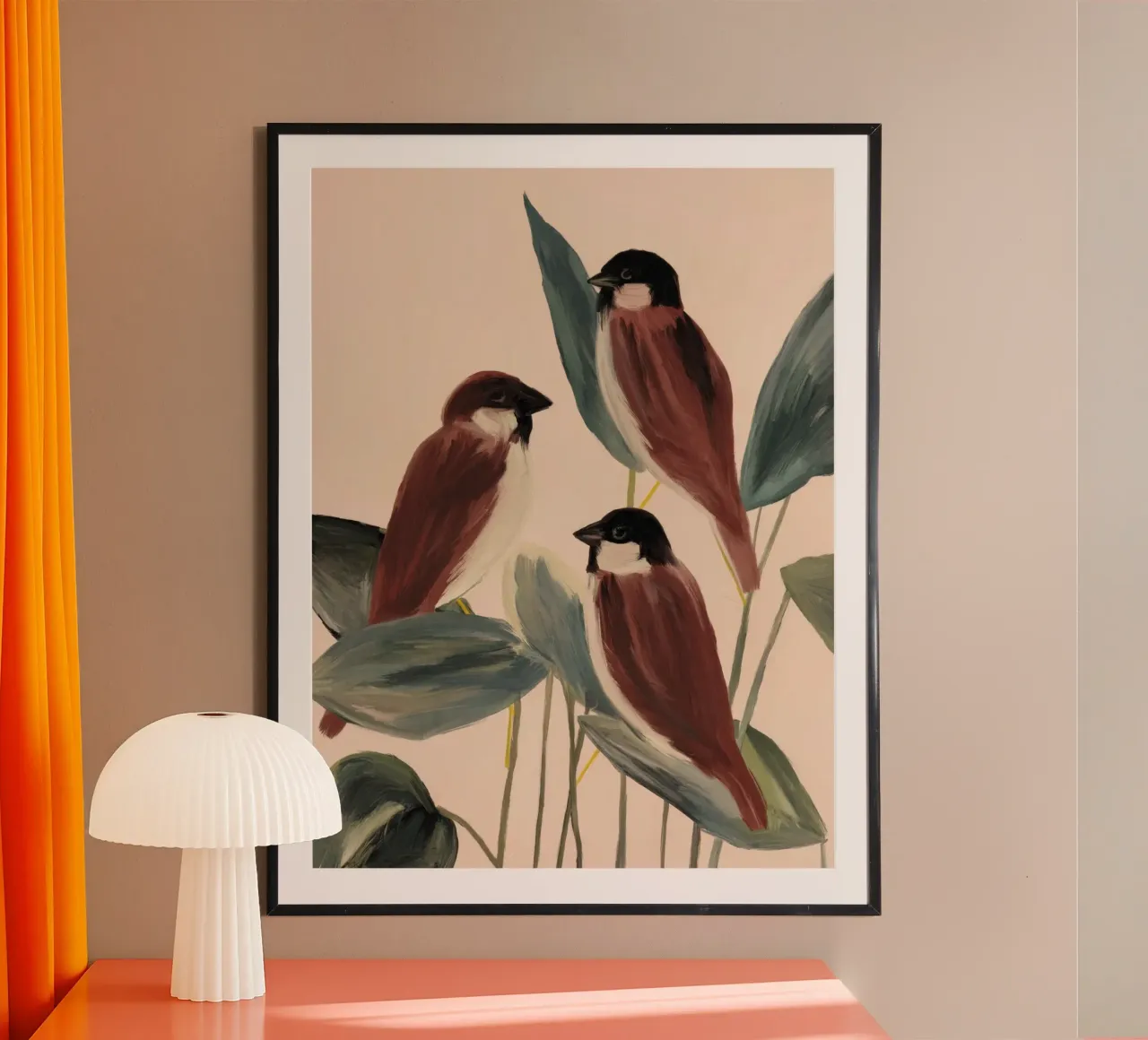 Trois moineaux poster de M.A.Z.U.N.