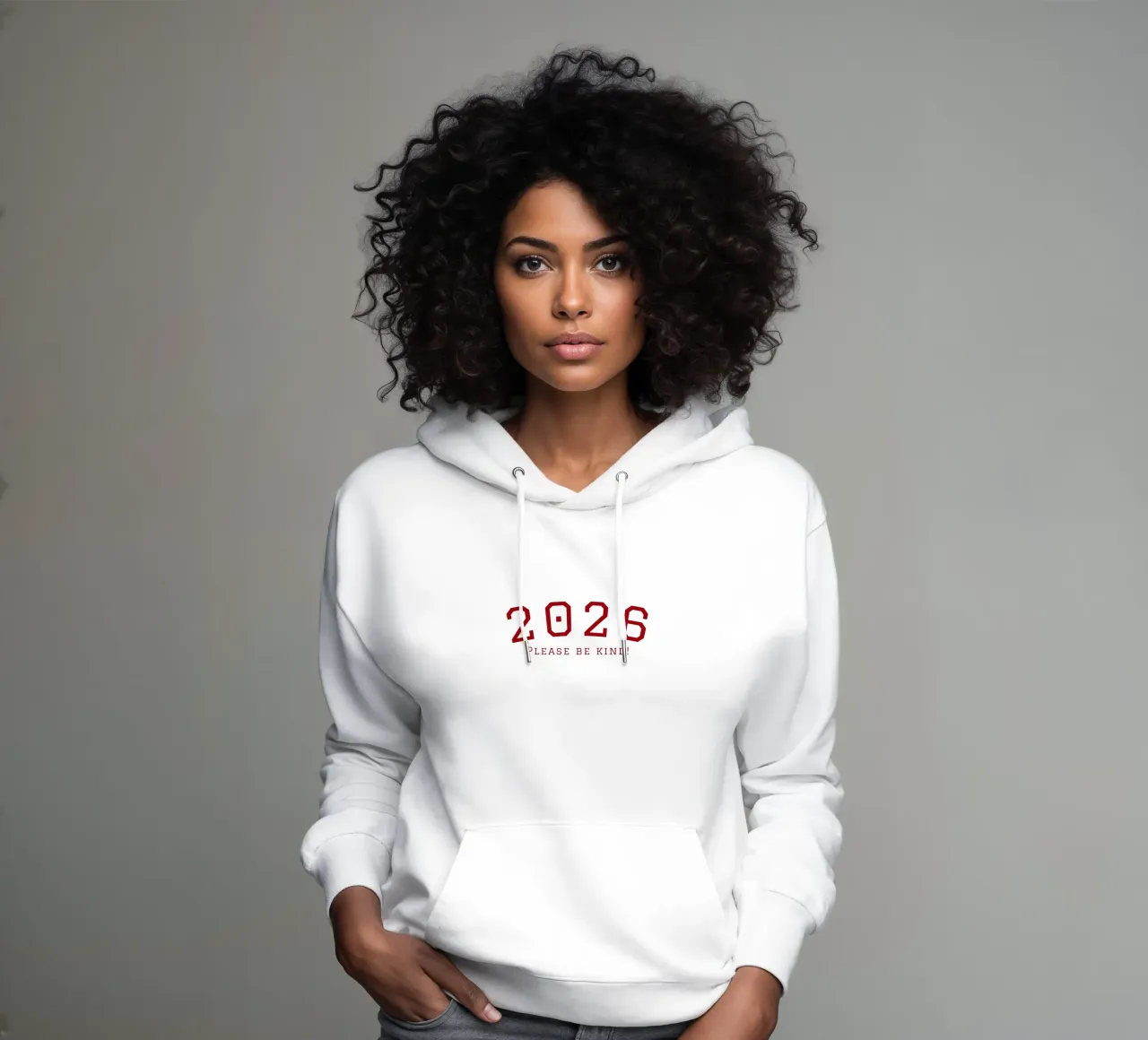 2026 Please Be Kind felpa con cappuccio da DesigndN