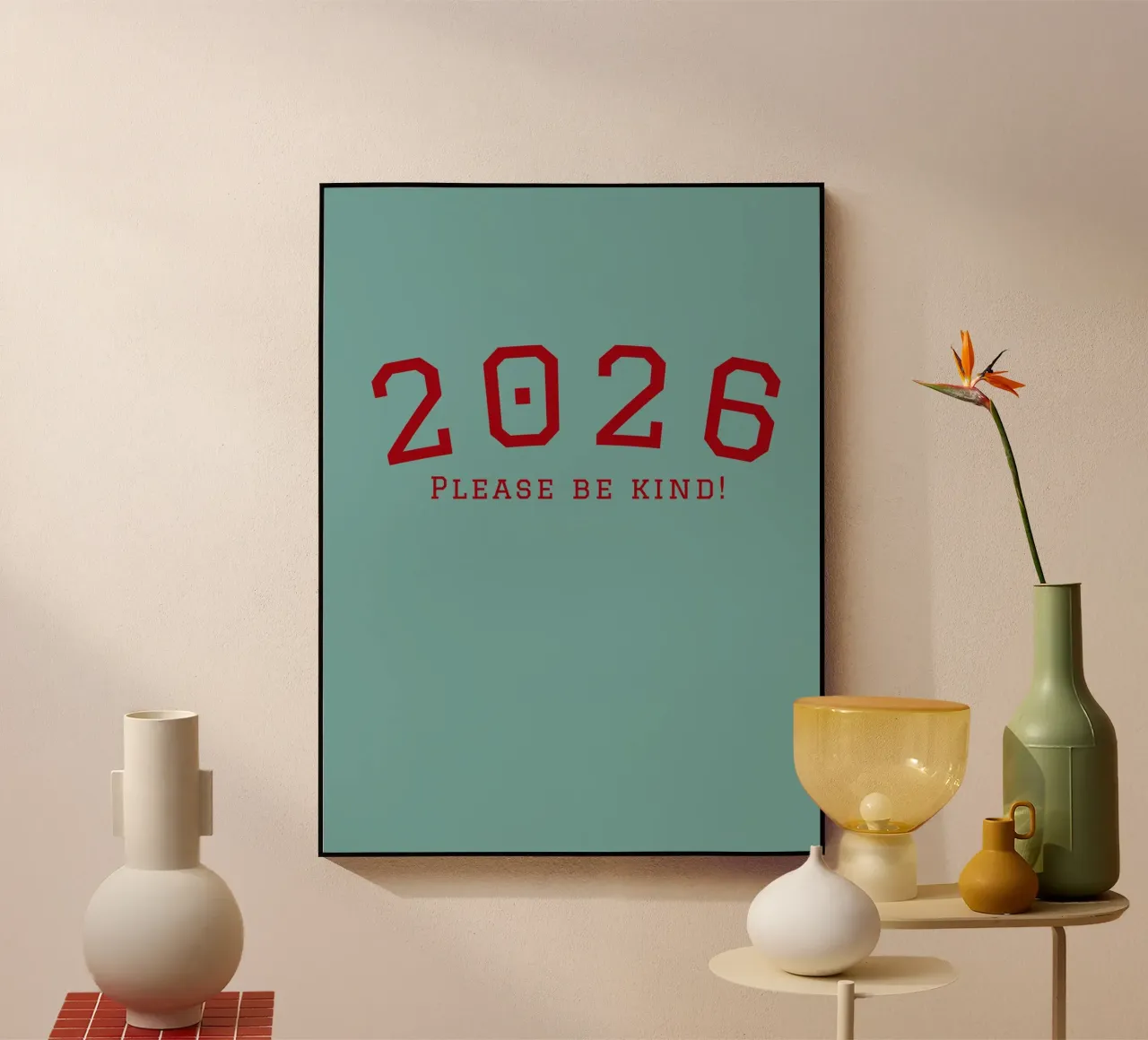 2026 Please Be Kind plexiglass da DesigndN