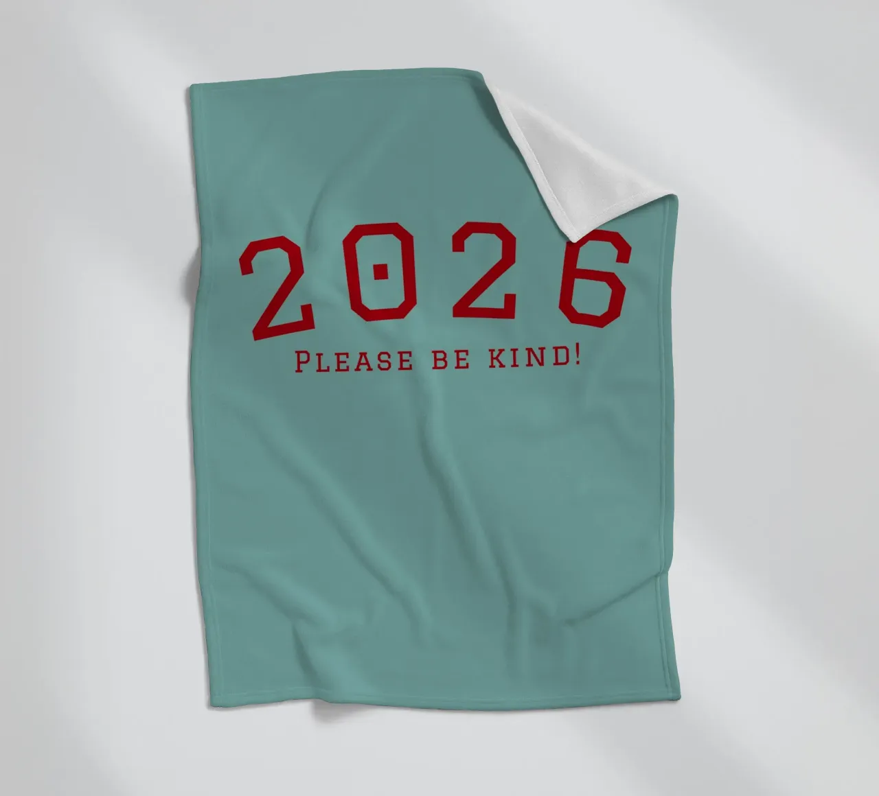2026 Please Be Kind coperta in pile da DesigndN