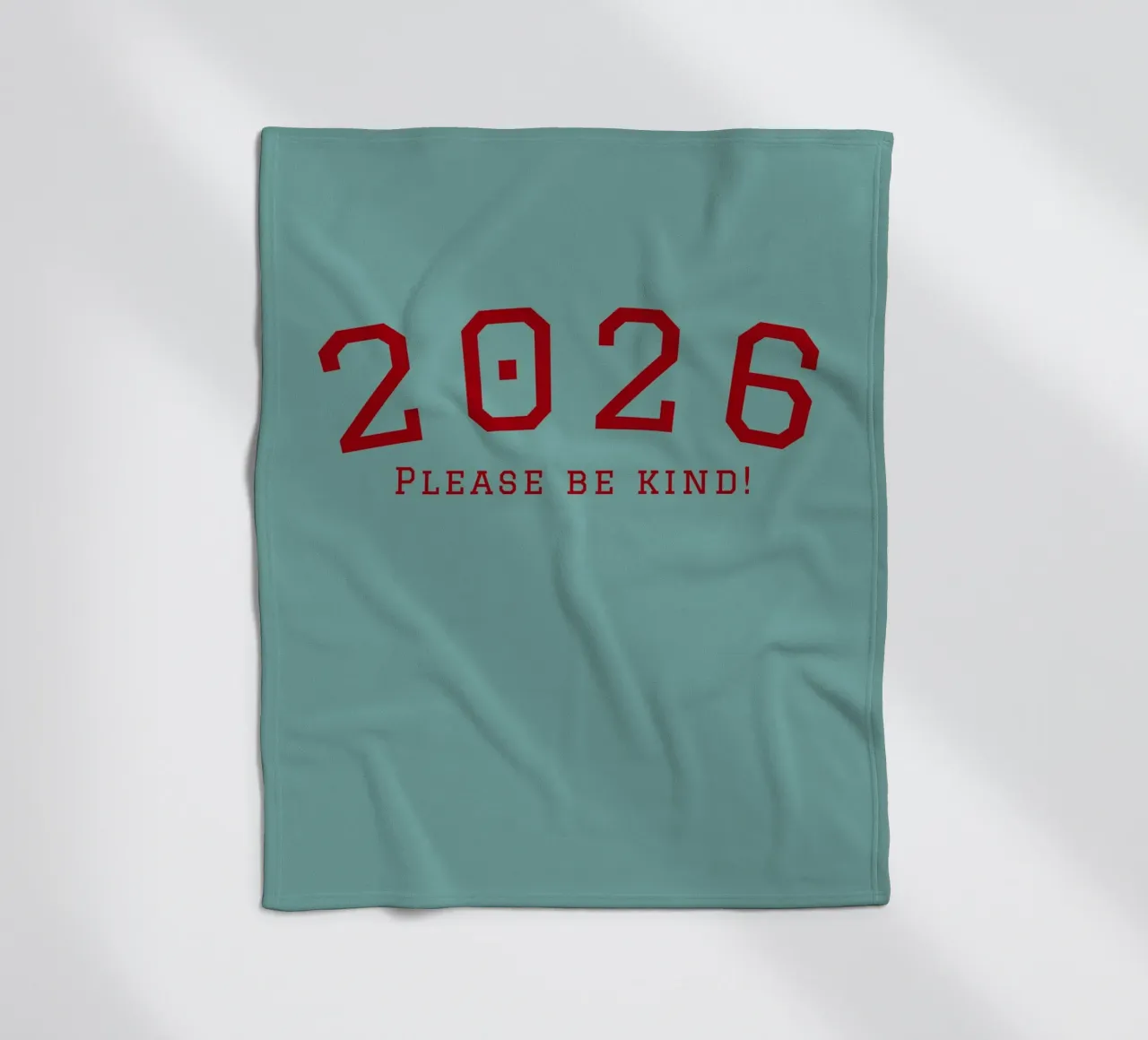2026 Please Be Kind coperta in pile da DesigndN