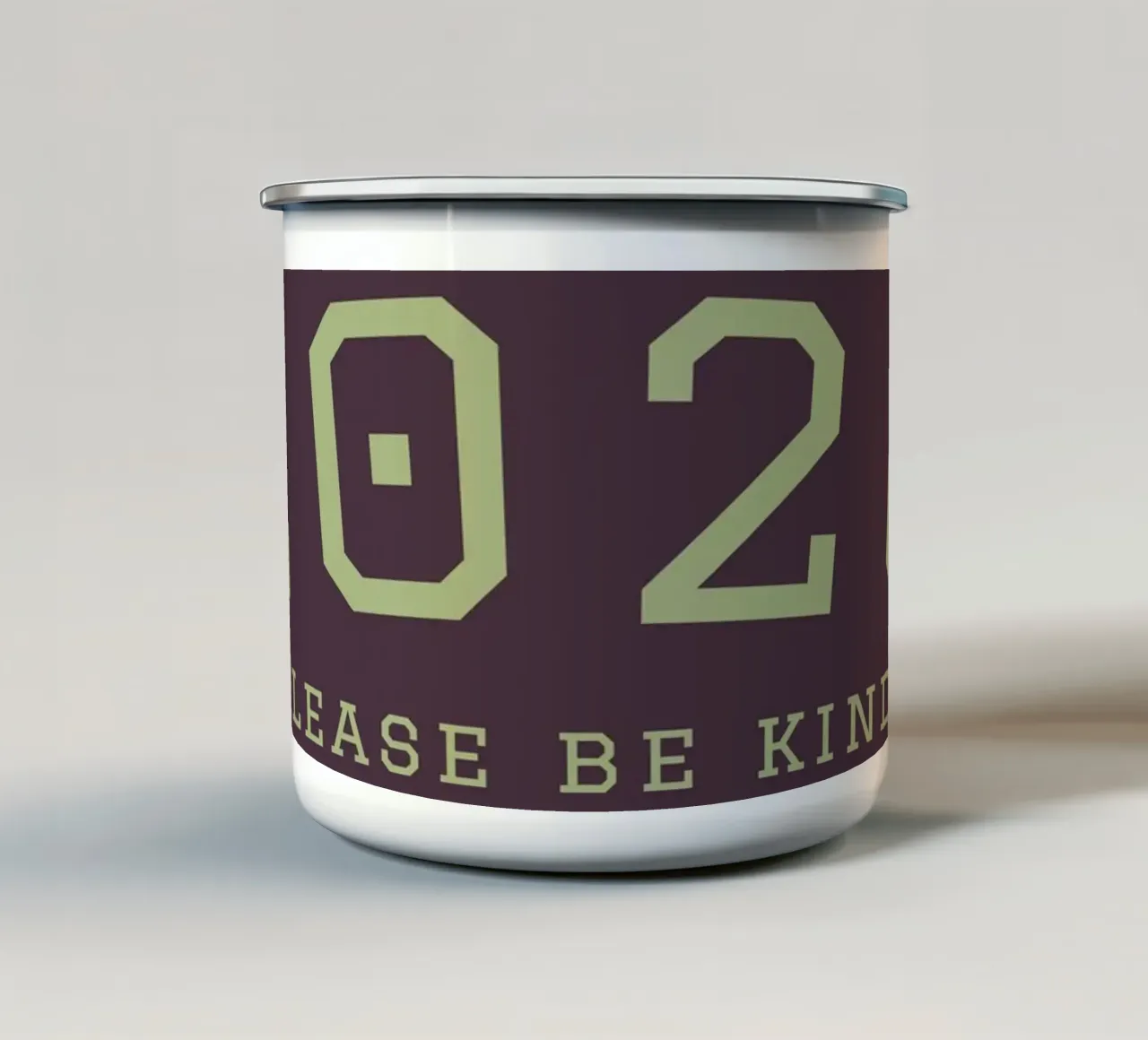 2026 Please Be Kind tazza in smalto da DesigndN