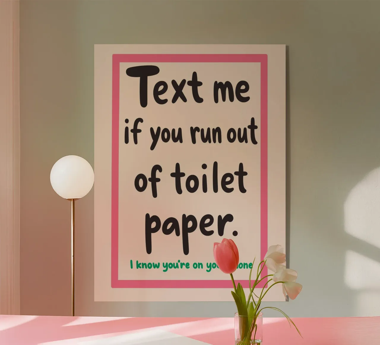 Emergency Text TP SOS plexiglass da vintageshop