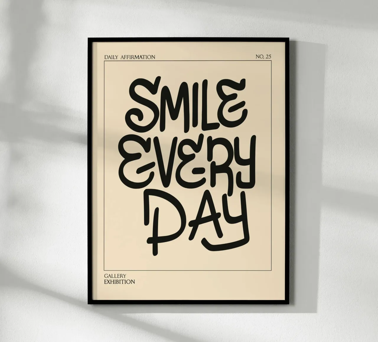 Daily Affirmation No. 25: Smile Every Day carta hahnemühle da vintageshop