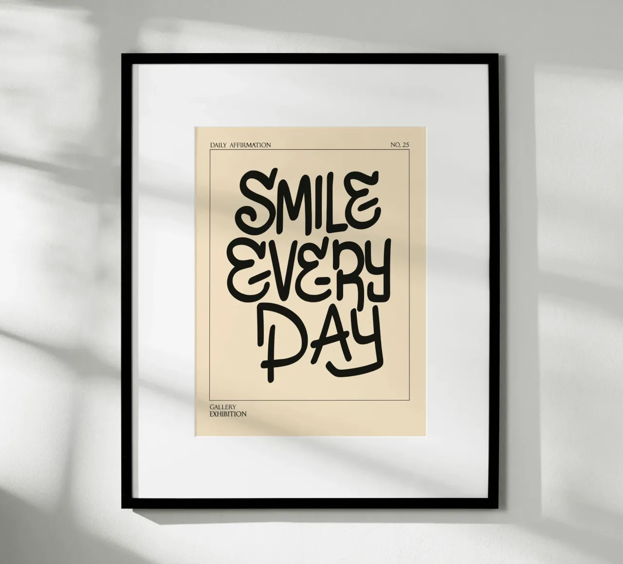Daily Affirmation No. 25: Smile Every Day carta hahnemühle da vintageshop