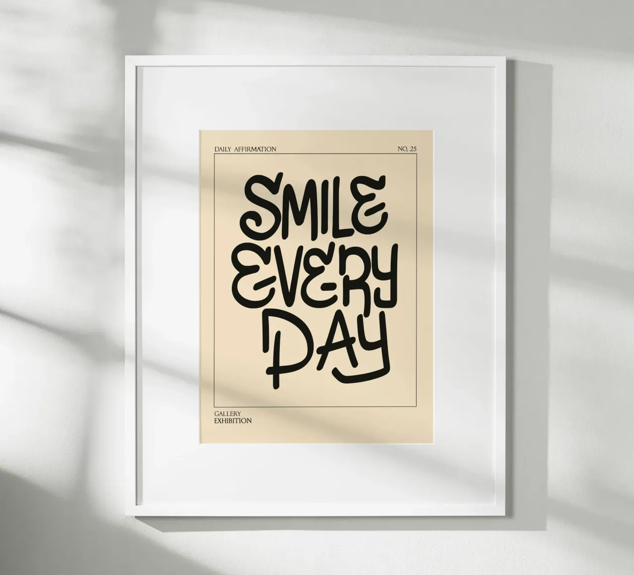 Daily Affirmation No. 25: Smile Every Day carta hahnemühle da vintageshop