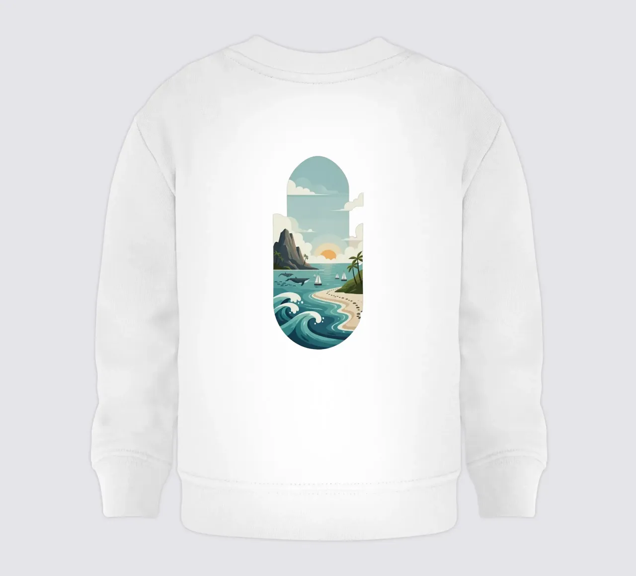 Paesaggio onirico oceanico felpa neonato da Wild Colors Gallery