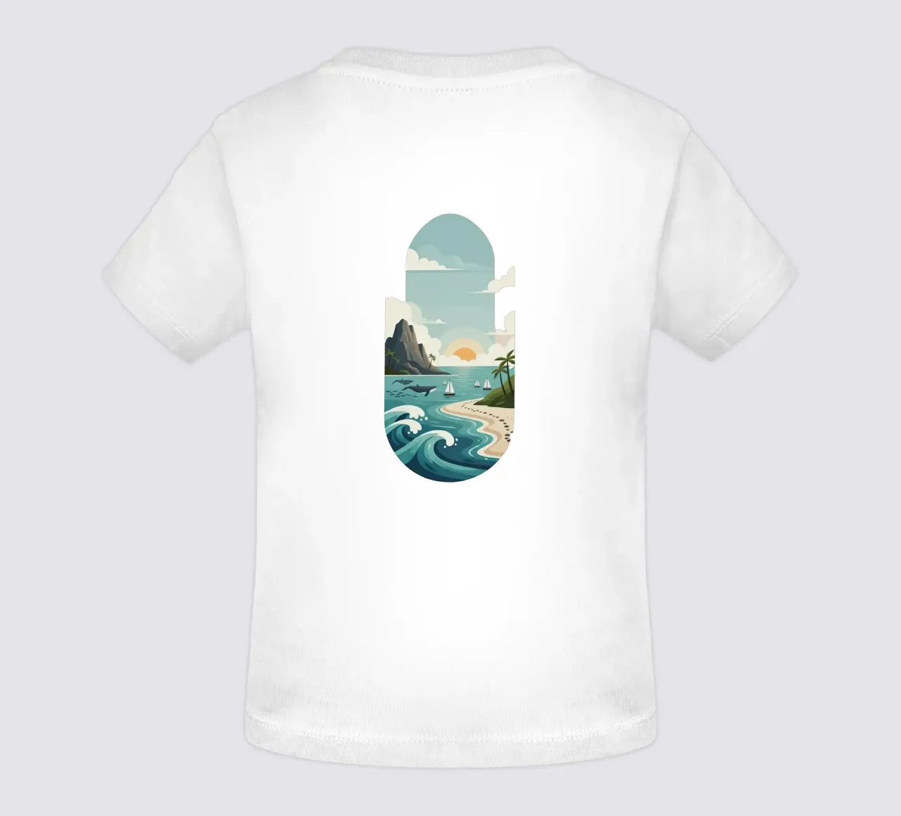 Paesaggio onirico oceanico maglietta neonato da Wild Colors Gallery