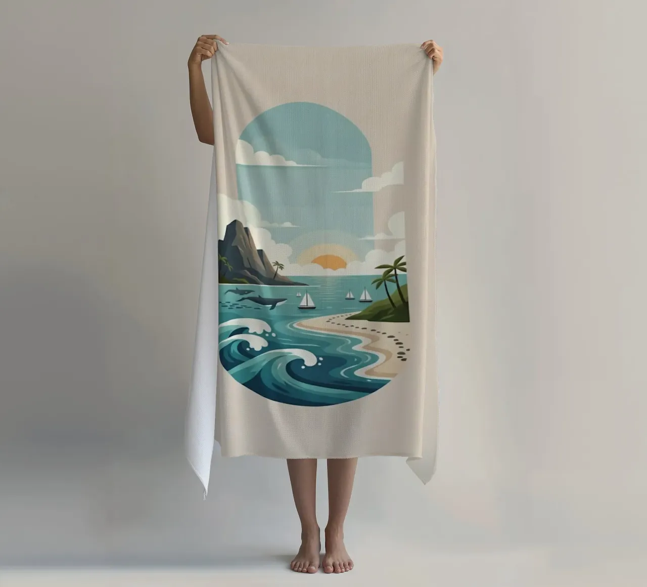 Paesaggio onirico oceanico telo mare da Wild Colors Gallery