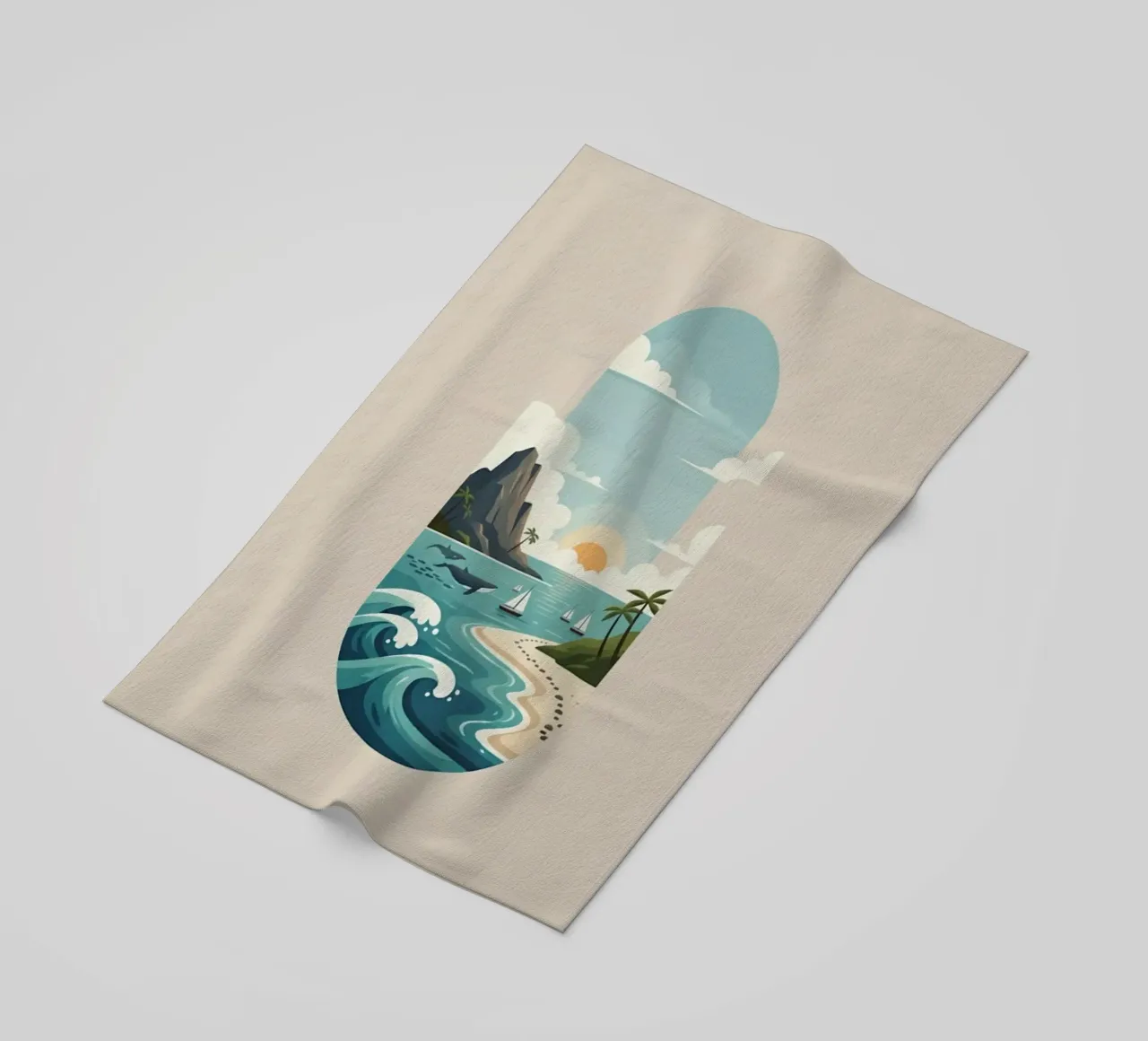 Paesaggio onirico oceanico telo mare da Wild Colors Gallery