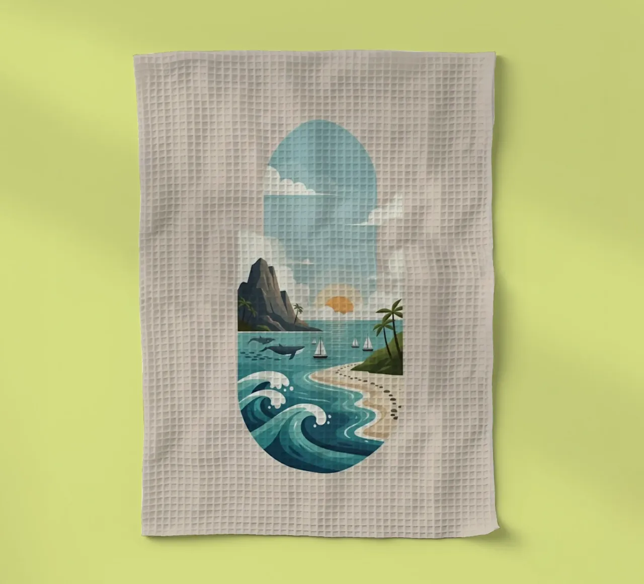 Paesaggio onirico oceanico canovaccio da cucina da Wild Colors Gallery