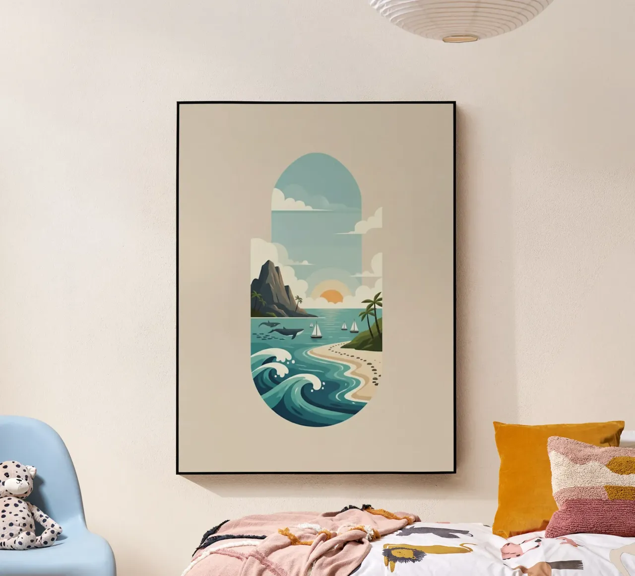 Paesaggio onirico oceanico plexiglass da Wild Colors Gallery