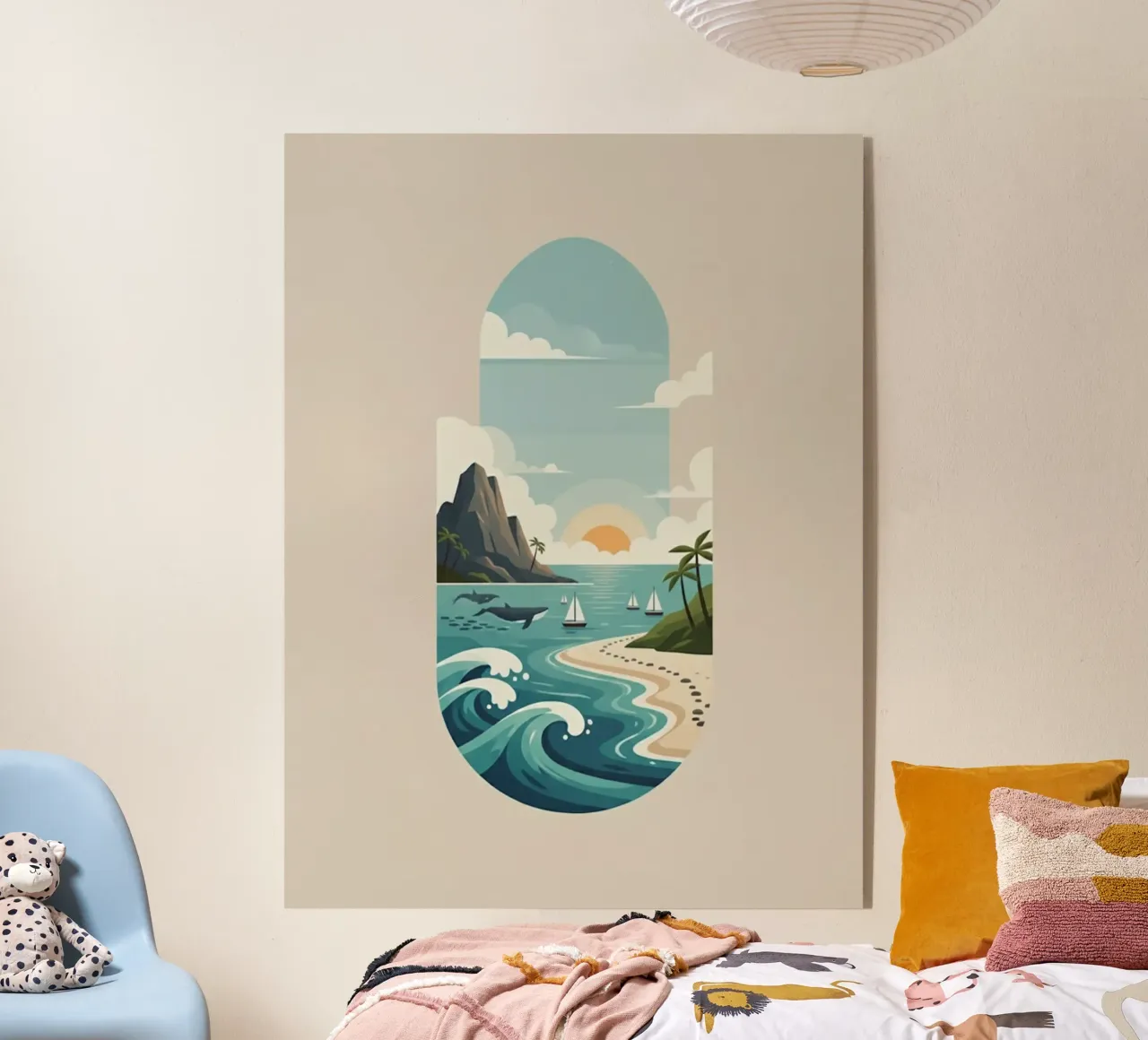 Paesaggio onirico oceanico plexiglass da Wild Colors Gallery