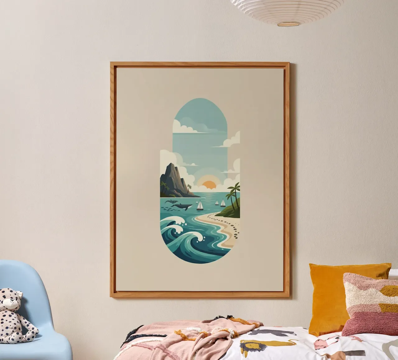 Paesaggio onirico oceanico alluminio dibond da Wild Colors Gallery