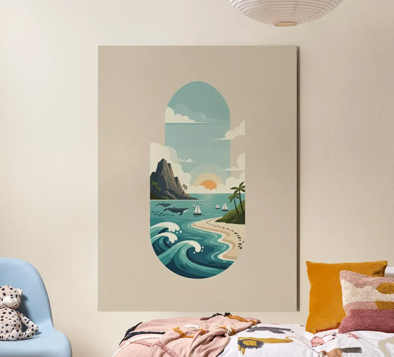 Paesaggio onirico oceanico alluminio dibond da Wild Colors Gallery