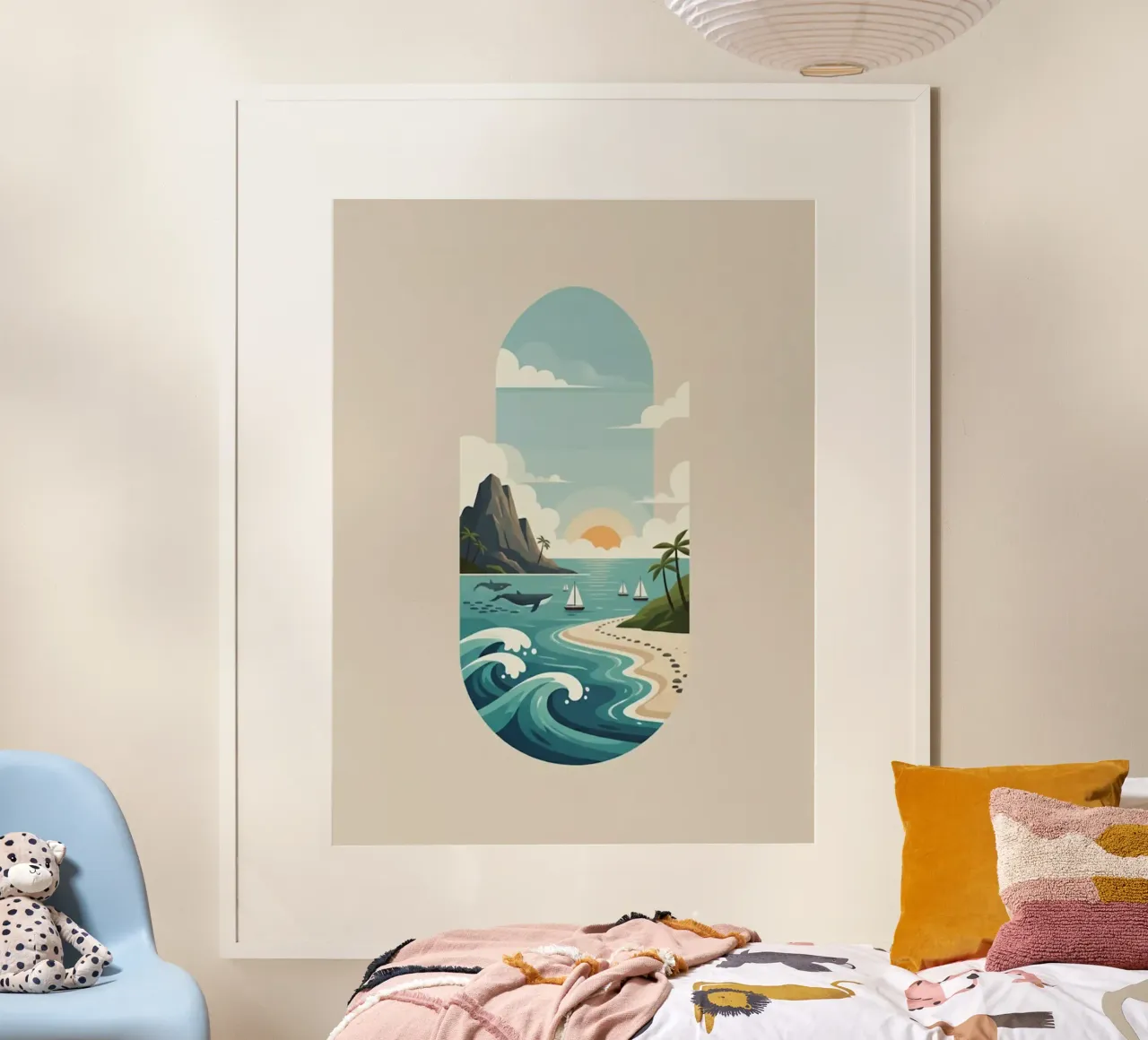 Paesaggio onirico oceanico carta hahnemühle da Wild Colors Gallery