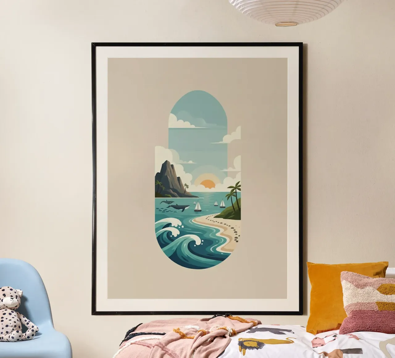 Paesaggio onirico oceanico carta hahnemühle da Wild Colors Gallery