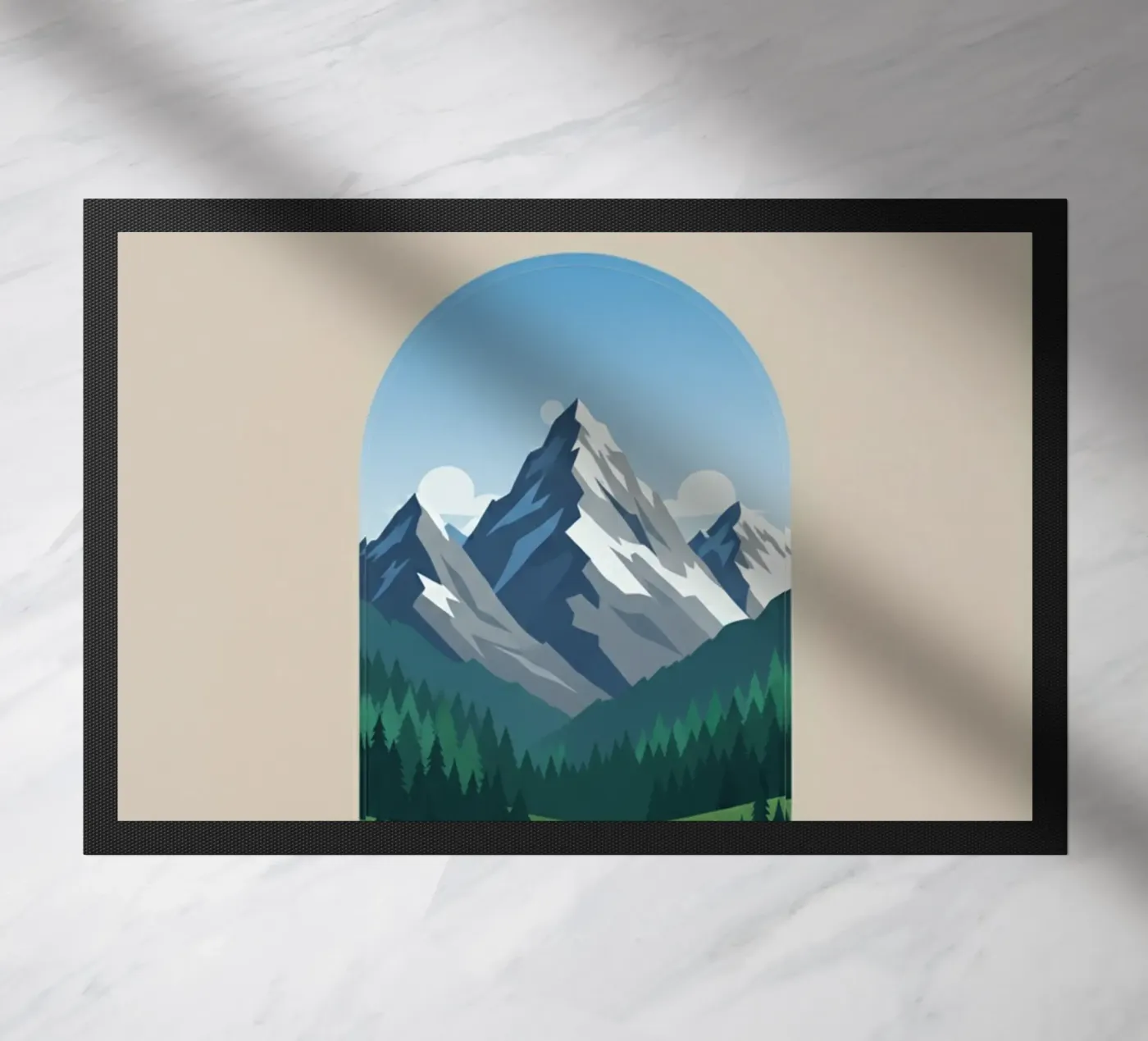 Alpine Serenity doormat by Wild Colors Gallery