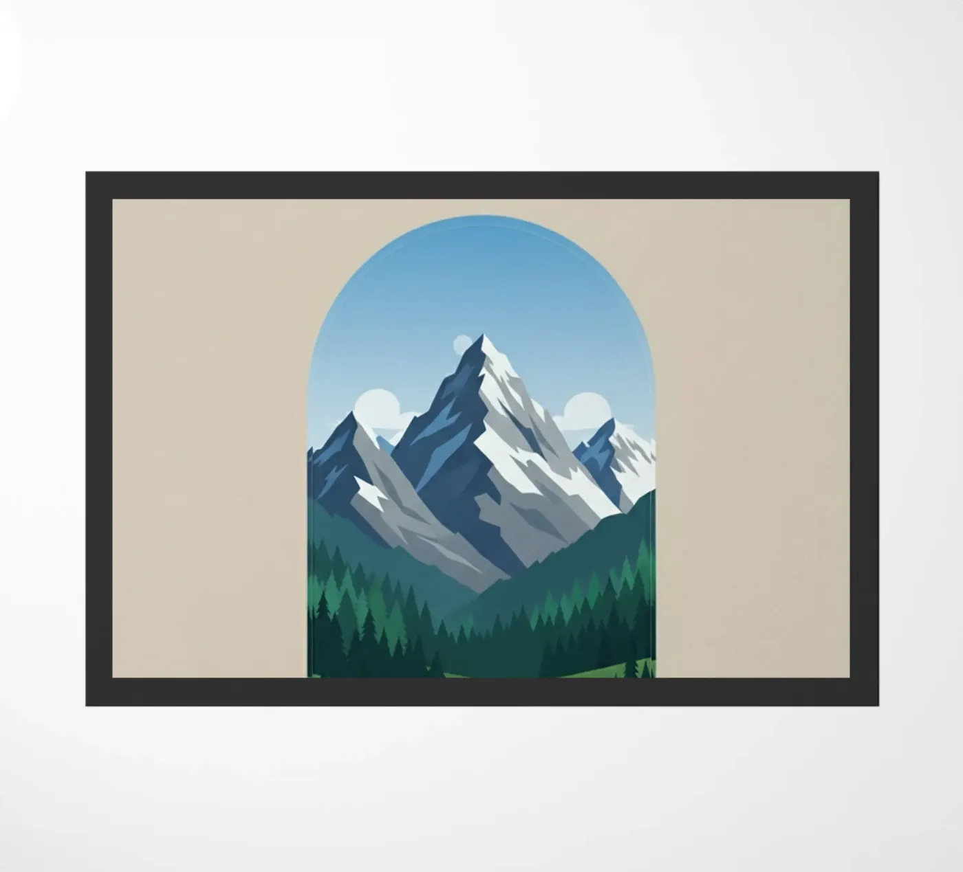 Alpine Serenity doormat by Wild Colors Gallery