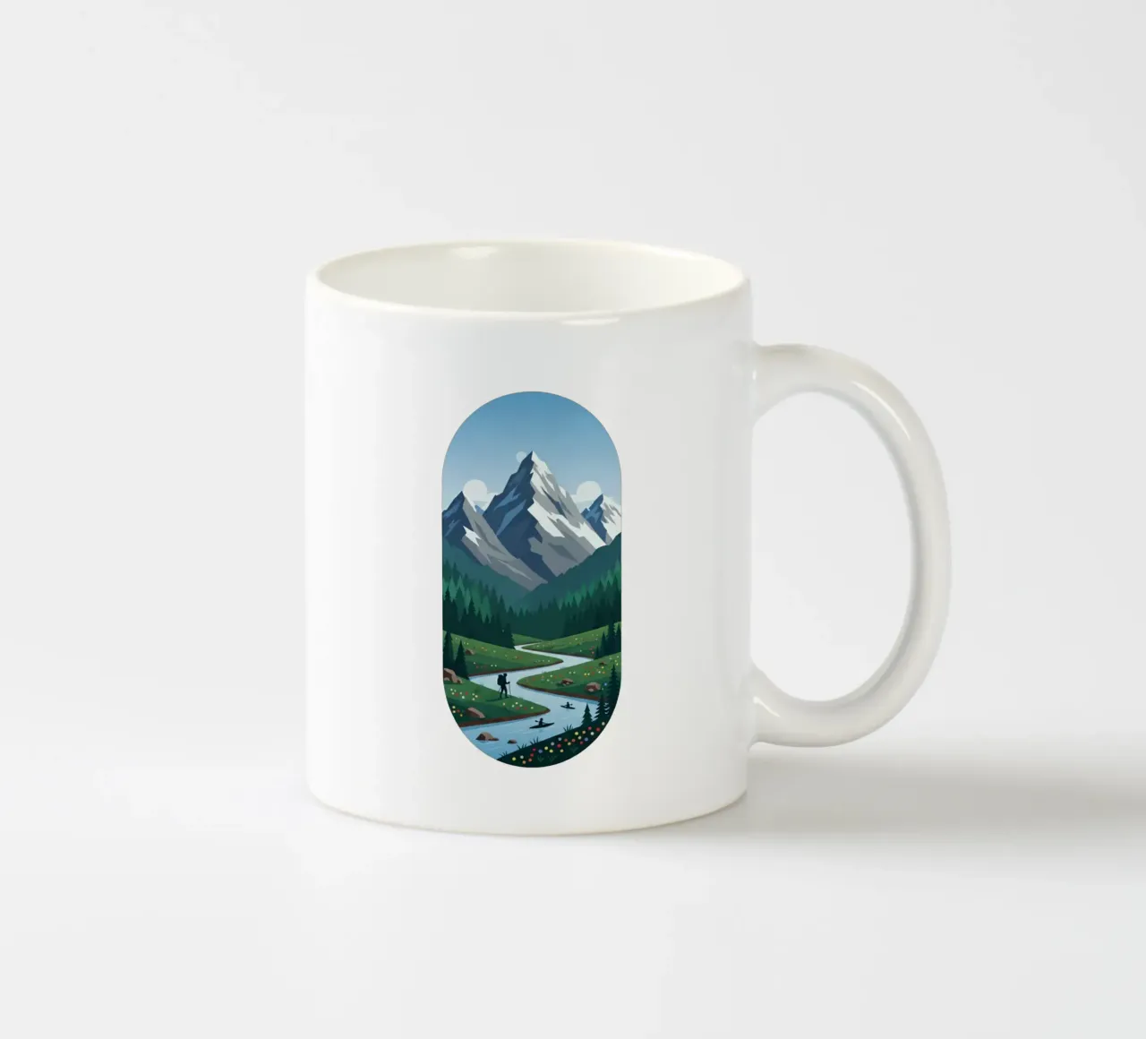 Alpine Serenity tazza in ceramica da Wild Colors Gallery