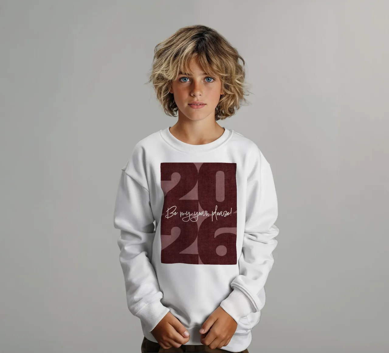 2026 Be my year, please! felpa bambino da DesigndN