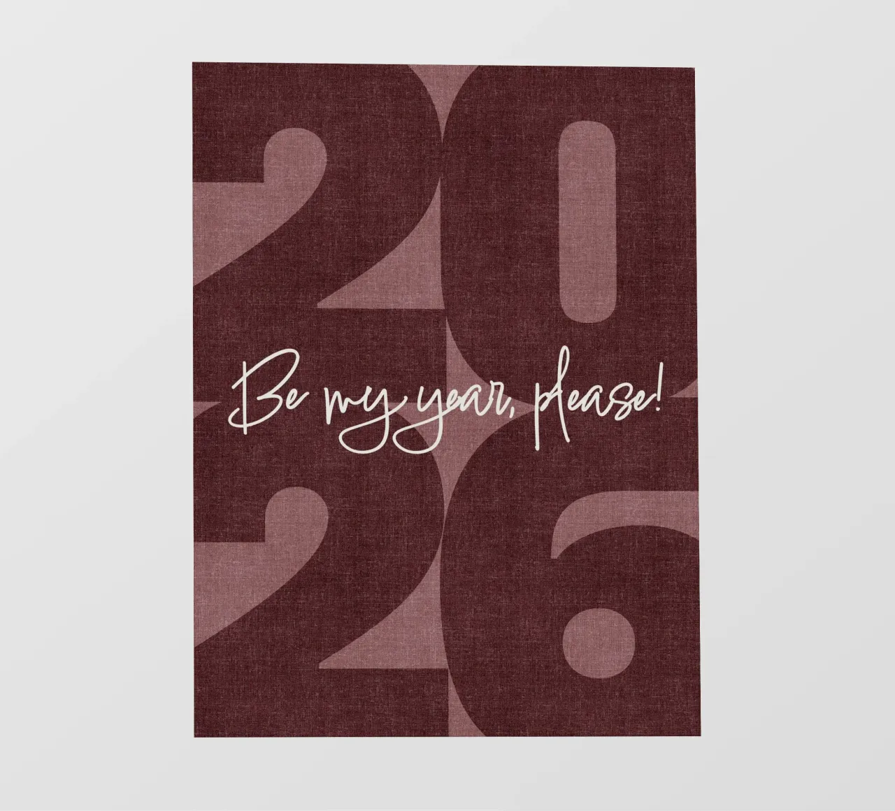 2026 Be my year, please! telo in pvc da DesigndN