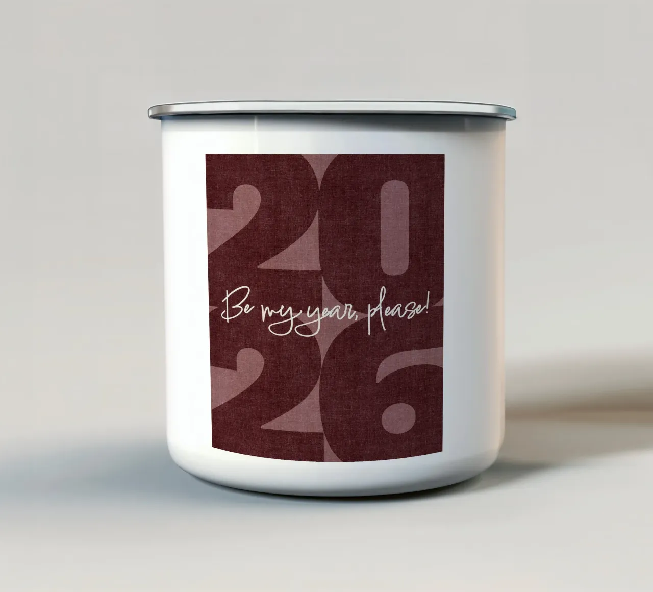 2026 Be my year, please! tazza in smalto da DesigndN