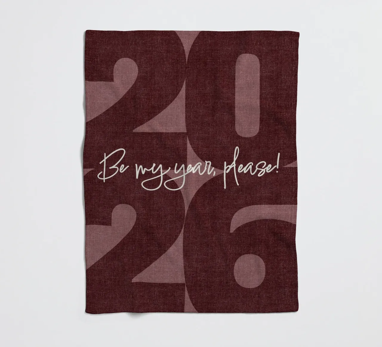 2026 Be my year, please! coperta in pile da DesigndN