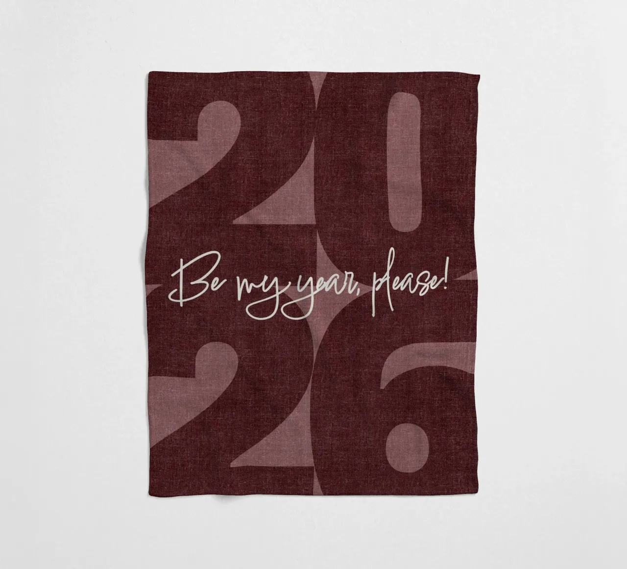 2026 Be my year, please! coperta in pile da DesigndN