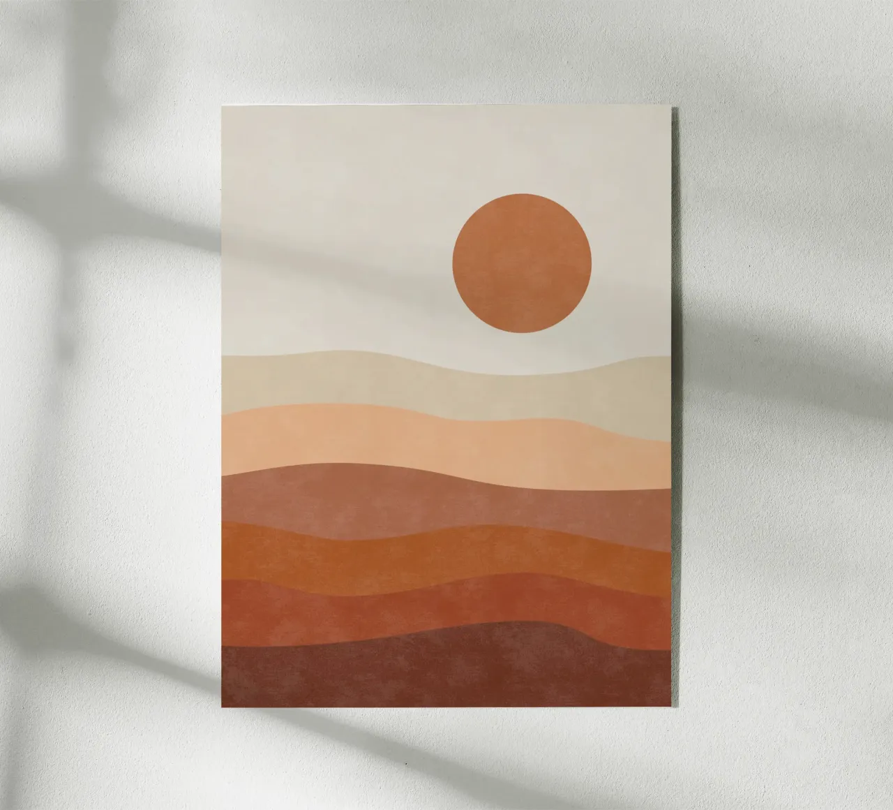 Mountain Waves Sunset plexiglass da Natural Landscapes by Palmartprints